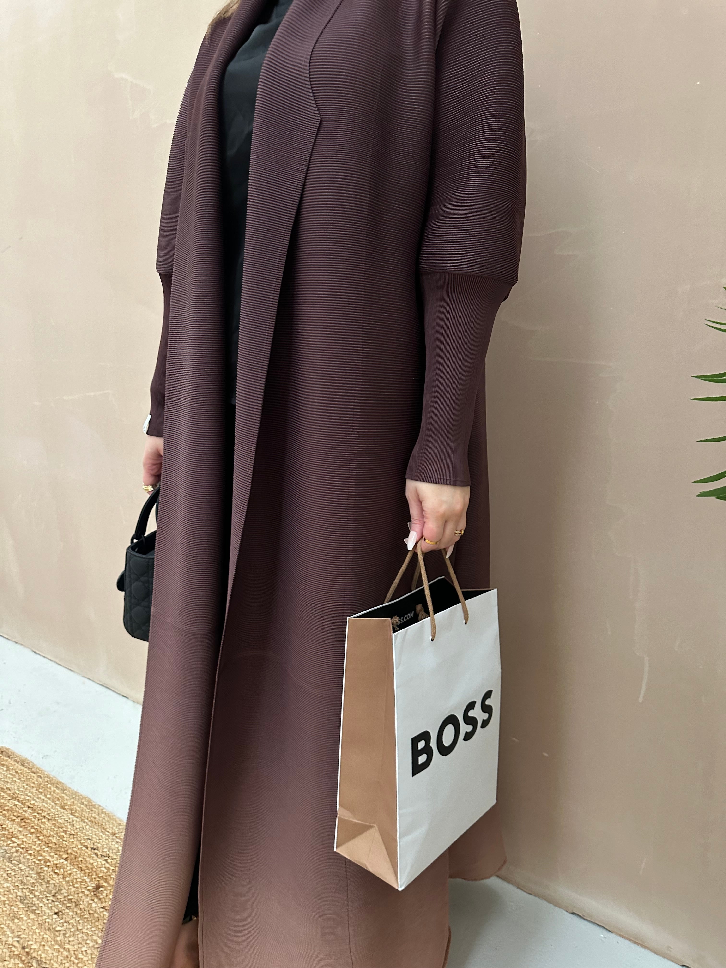 Brown Ombre pleats