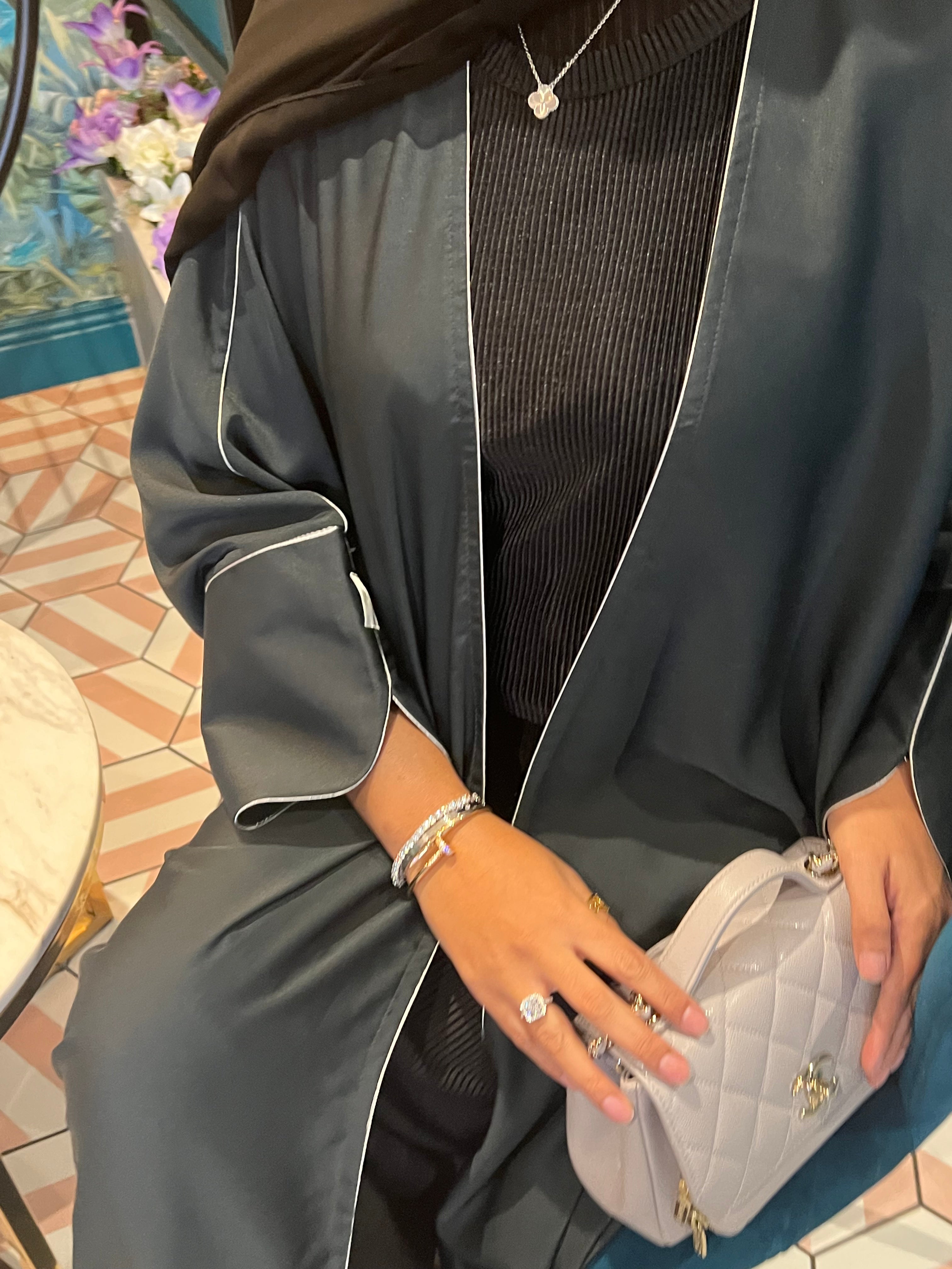 Charcoal Grey Abaya