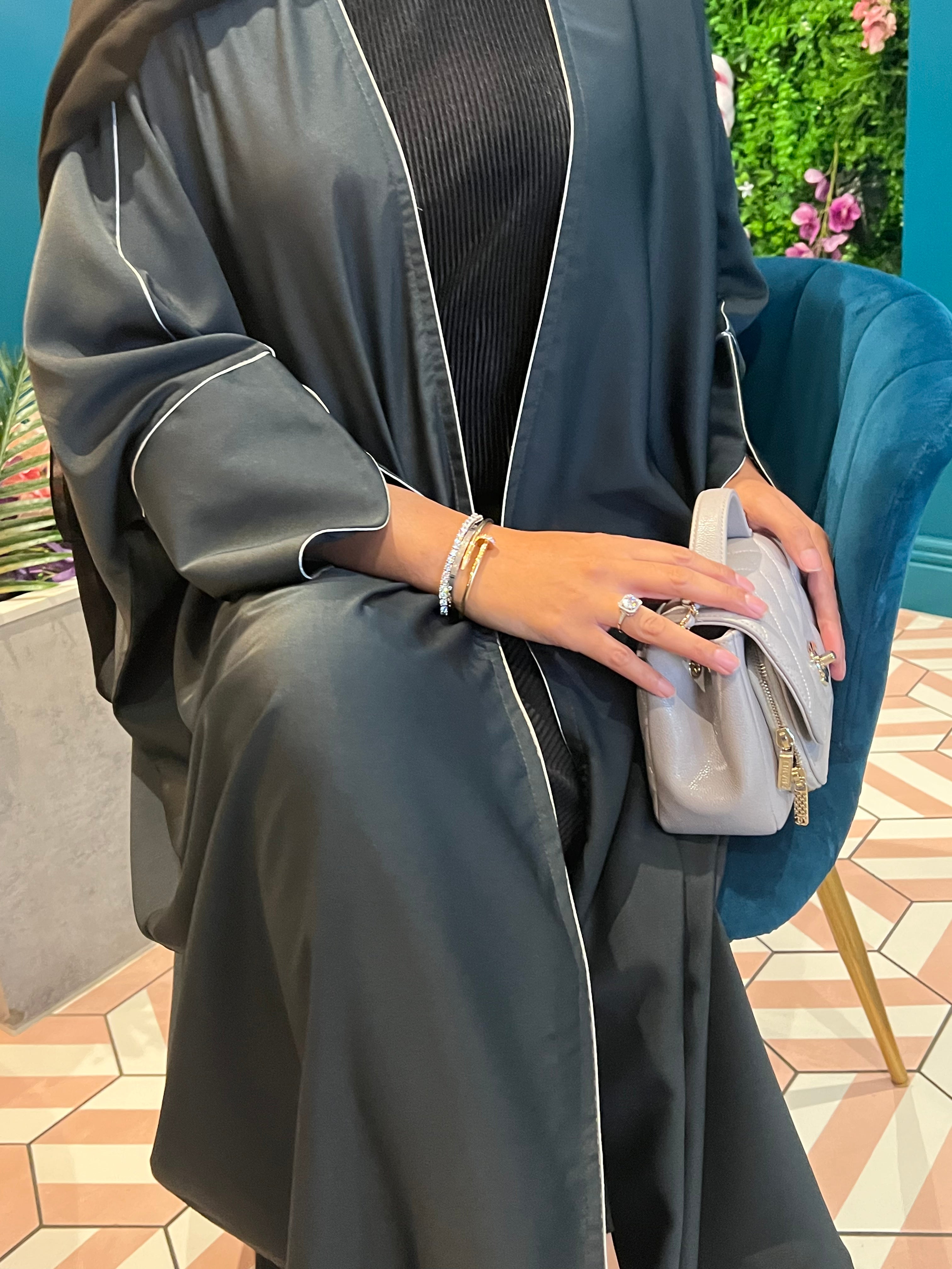 Charcoal Grey Abaya