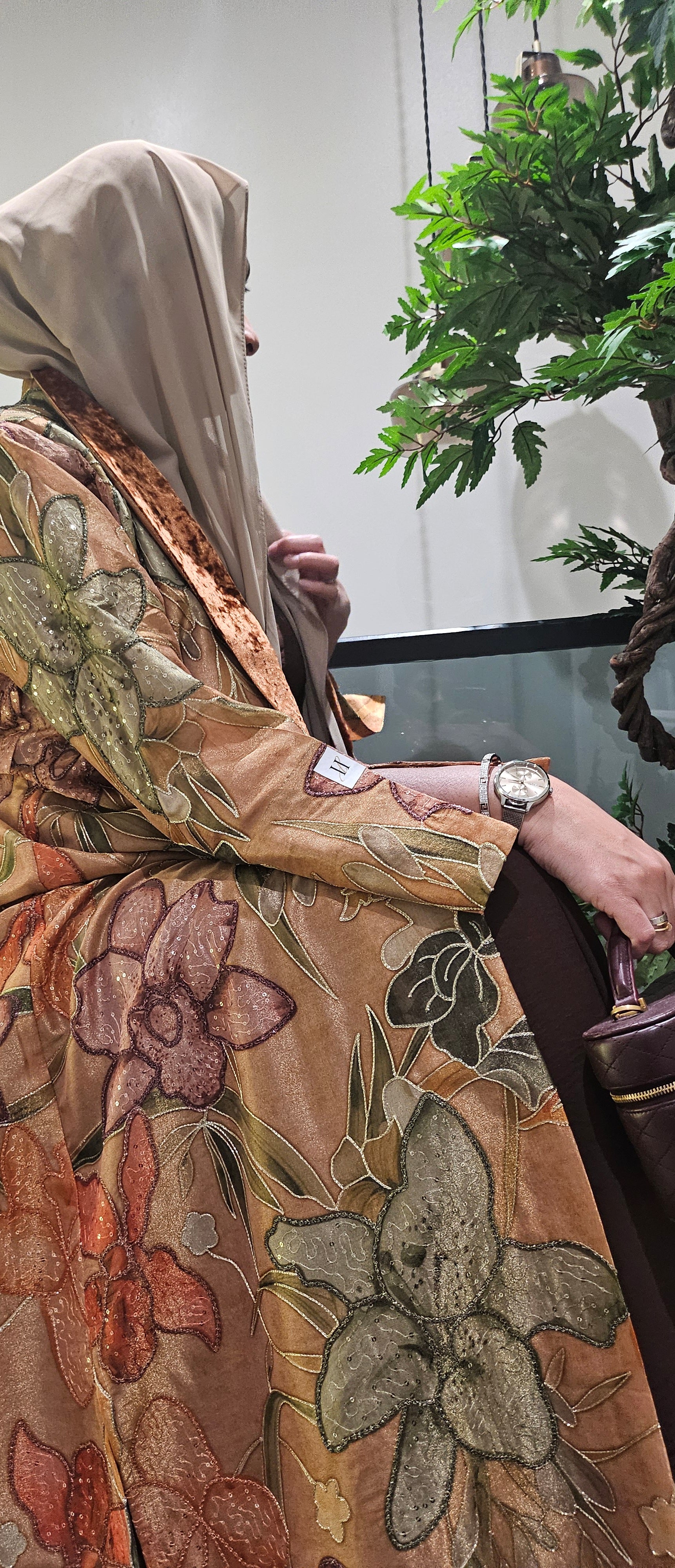 The Sultan Abaya-Sunset orange