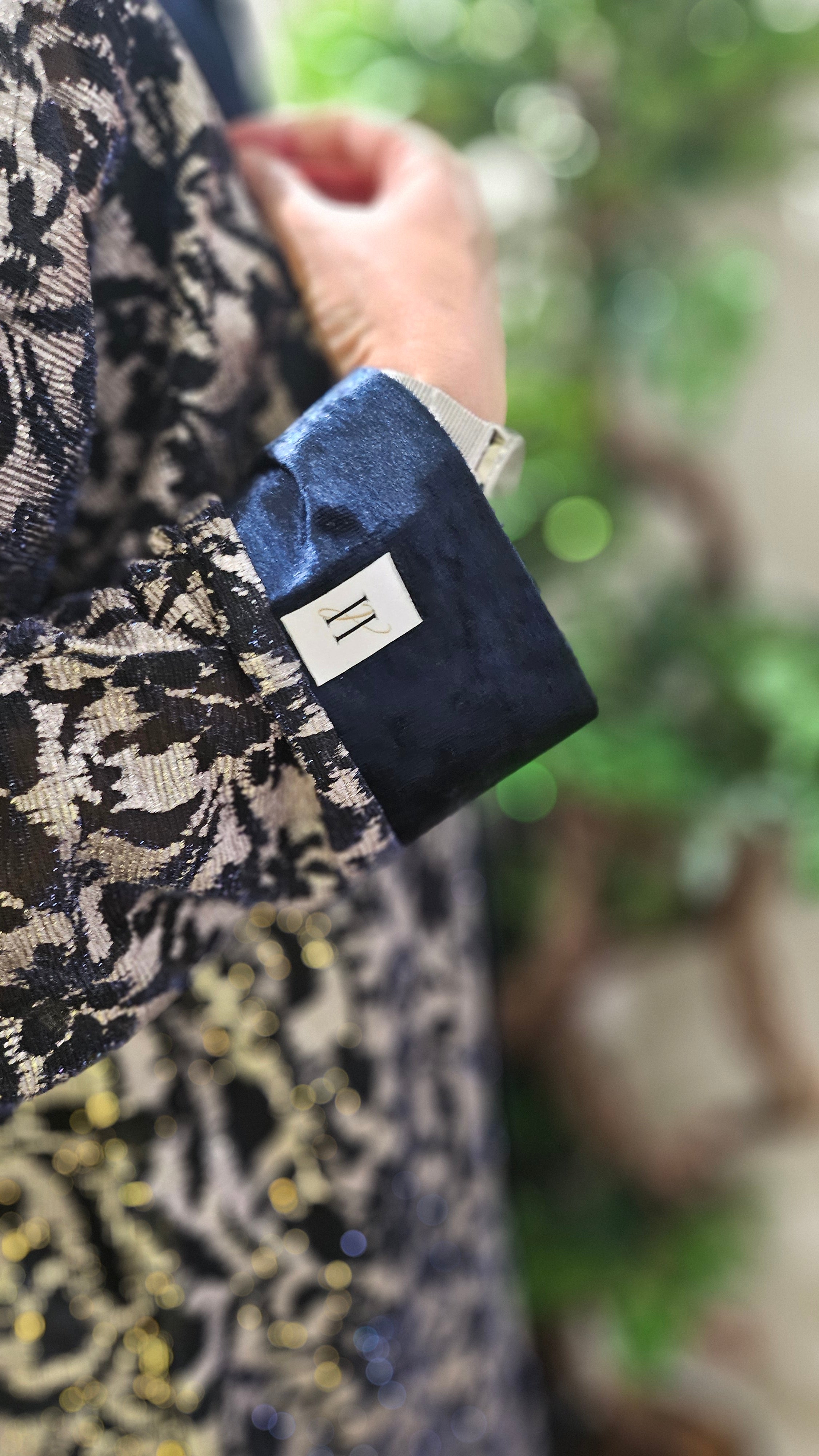 Shimmer Organza-Navy