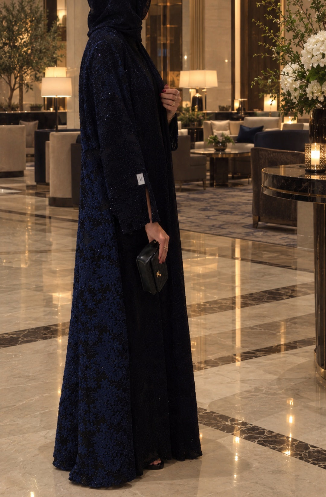 Blue Azize Abaya